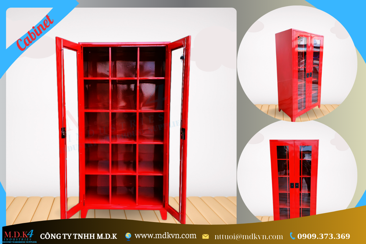 Tủ đựng đồ bảo hộ- vật tư 15 ngăn Mã MDK4-CB022023